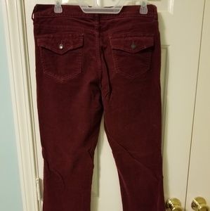 Old Navy Boot Cut Cranberry Corduroy Pants